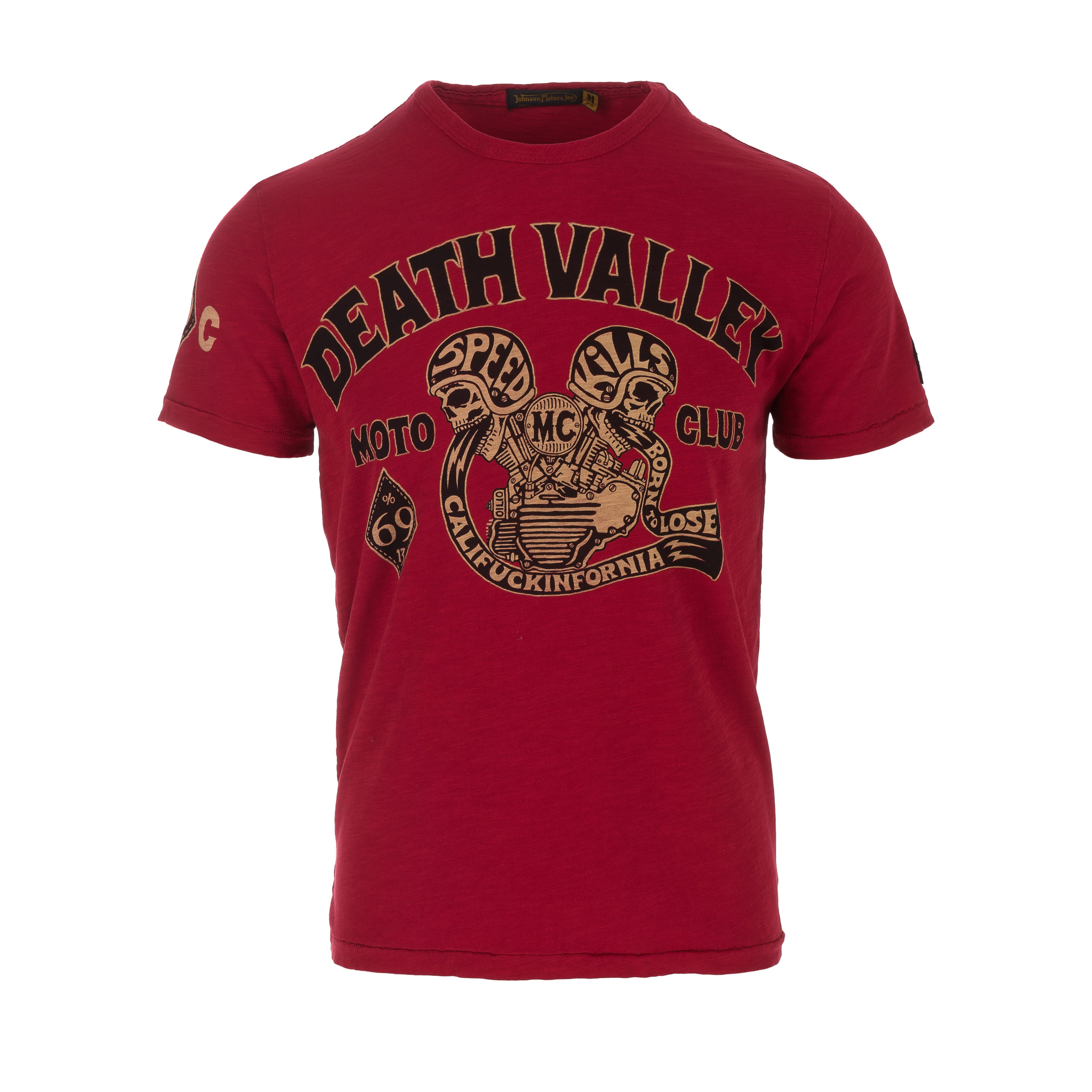Death Valley MC T-Shirt Cherry Red – B74