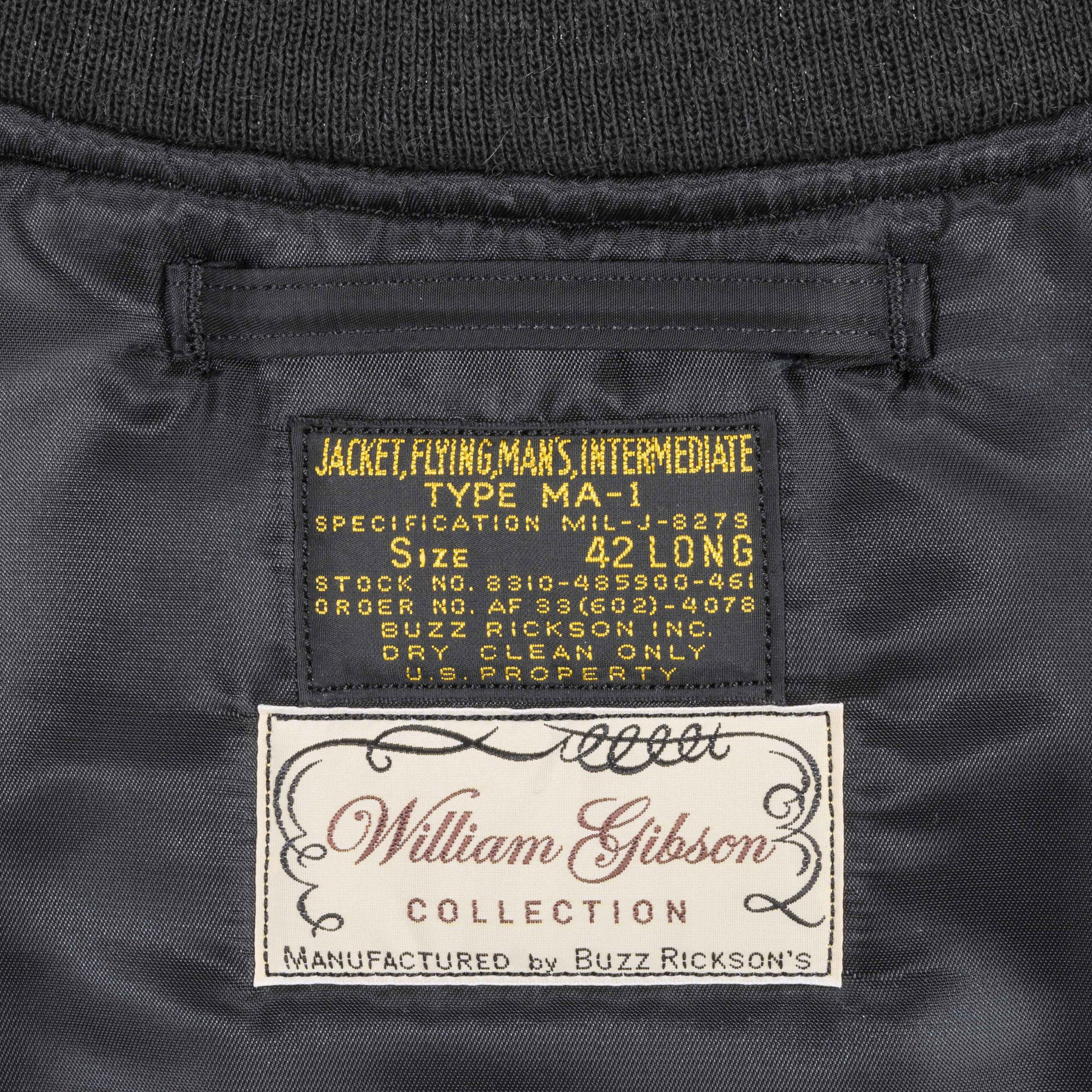 William Gibson Type Black Ma-1 Slender Long BR14965 – B74
